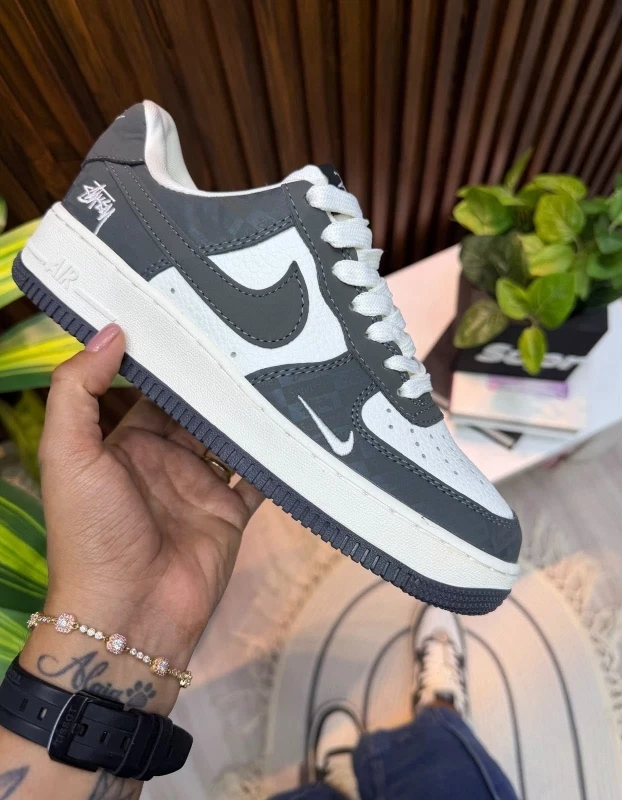 Nike Air Force 1 Low x Stüssy Dark Grey White