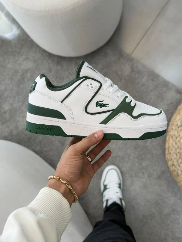 Lacoste Courtcage Set Leather White Dark Green