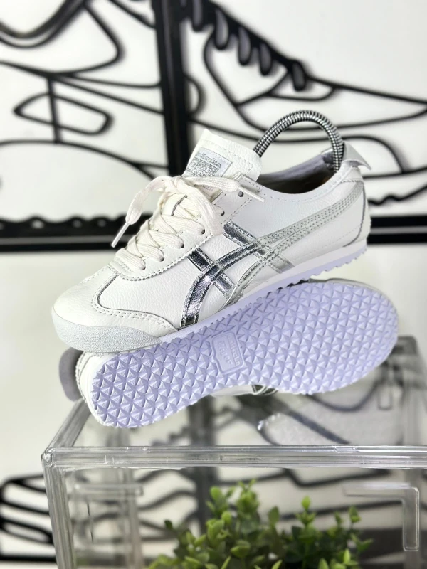 Onitsuka Tiger Mexico 66 White Silver Metallic