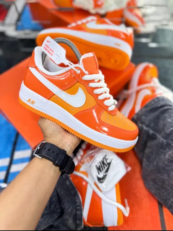 Nike Air Force 1 Low '07 Orange White Patent