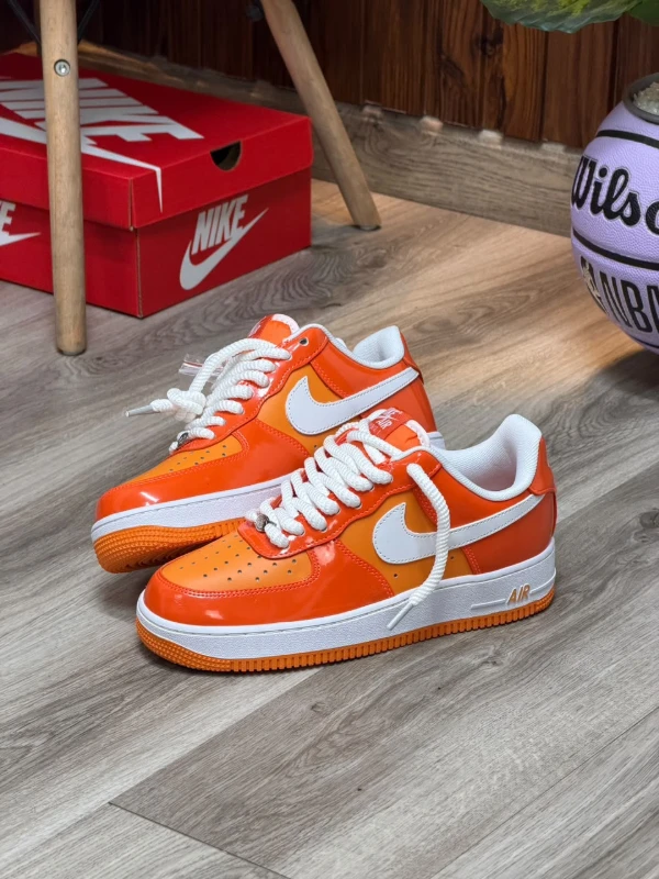 Nike Air Force 1 Low '07 Orange White Patent