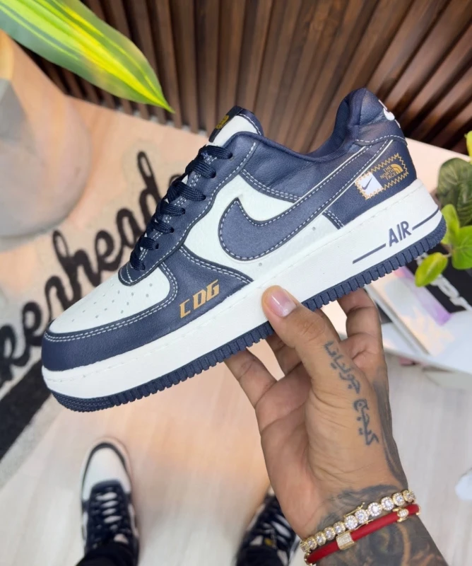 Nike Air Force 1 Low x CDG x The North Face Navy White