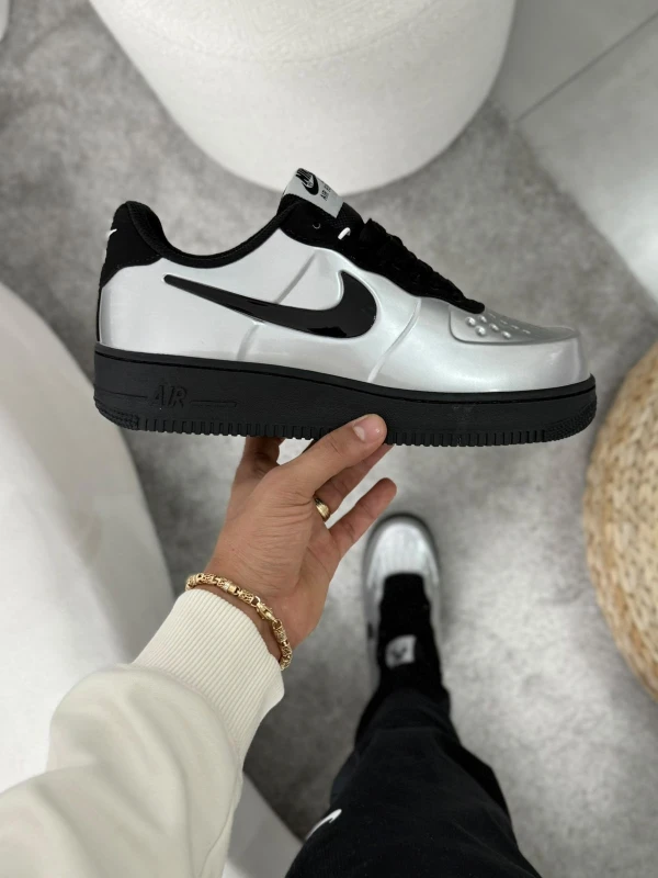 Nike Air Force 1 Foamposite Pro Cup Metallic Silver Black