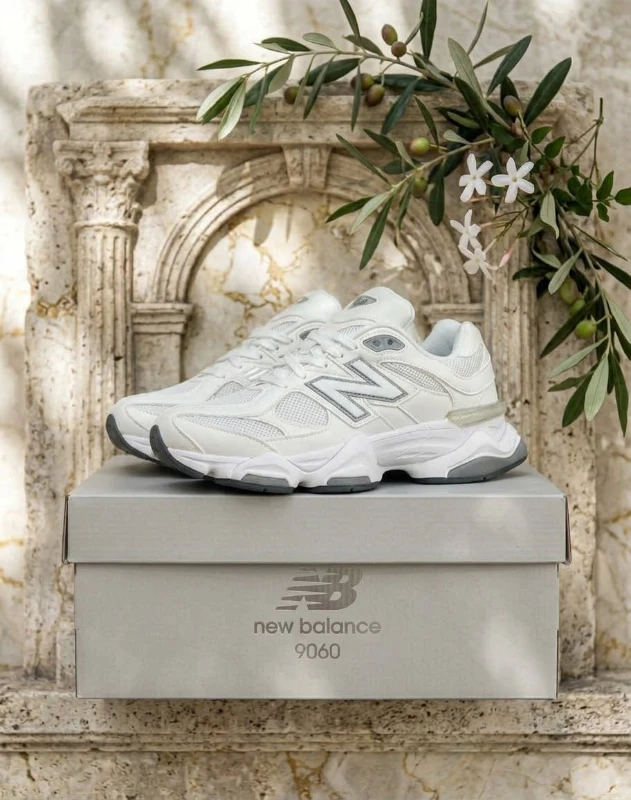 New Balance 9060 Triple White