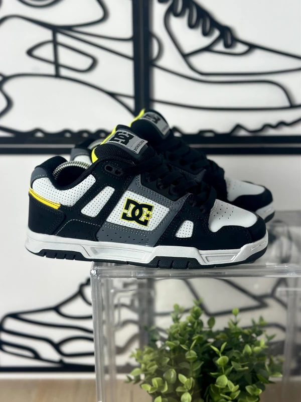 DC Shoes Stag Black White Yellow