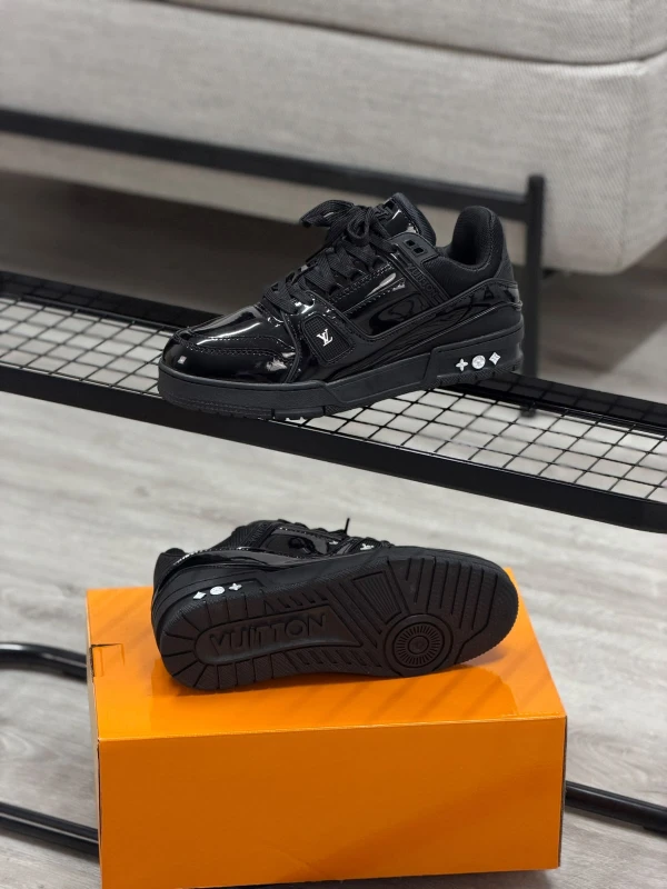 Louis Vuitton LV Trainer All Black Patent