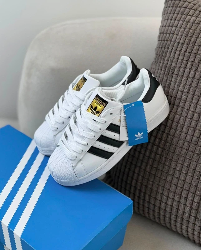adidas Superstar Cloud White Core Black Gold
