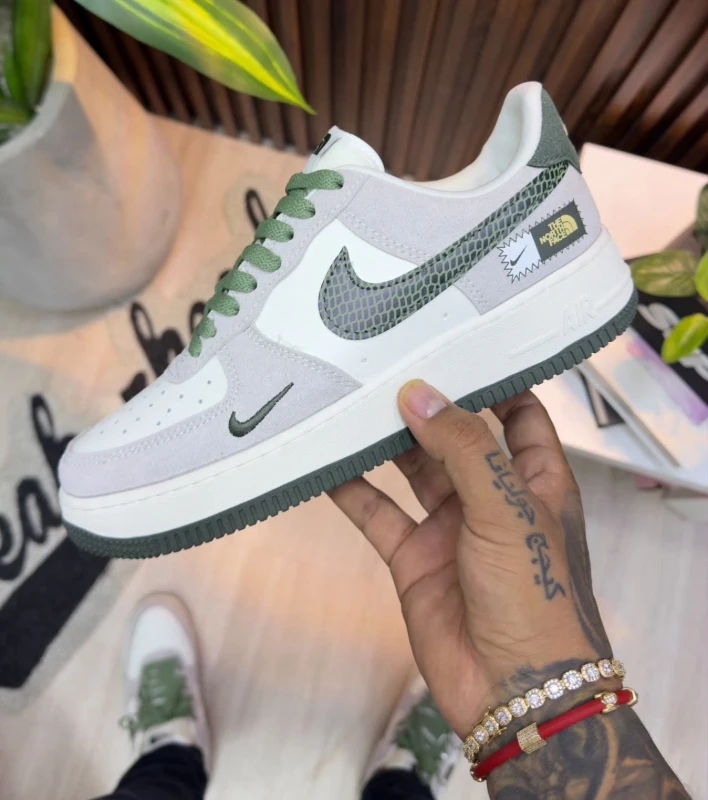 Nike Air Force 1 Low x The North Face Olive Grey