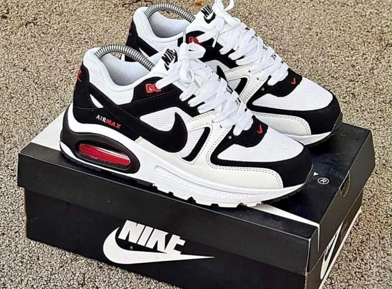 Nike Air Max Command White Black University Red